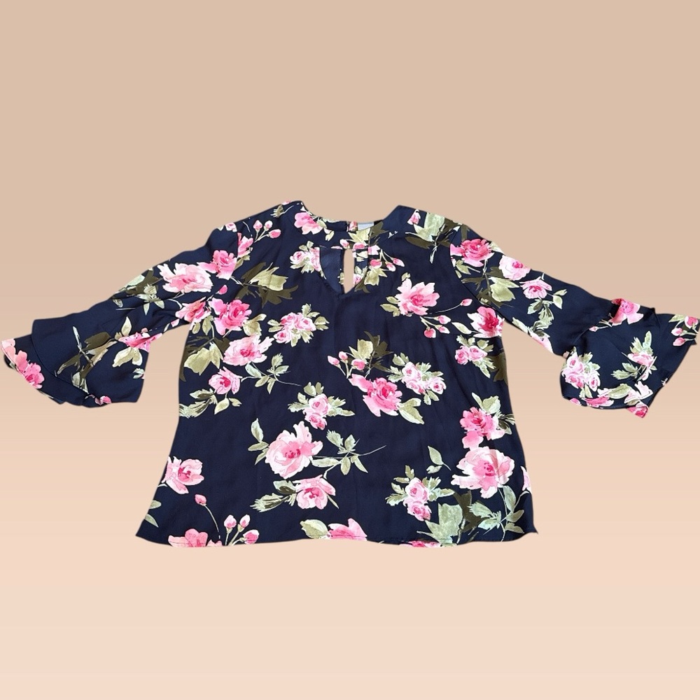 New York & Co Floral Blouse (XL) NEW 🌺